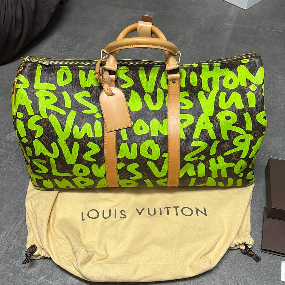 Authentic Louis Vuitton Stephen Sprouse Graffiti Keep all 50 (Lime green)